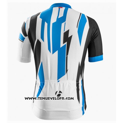 2016 Maillot Ciclismo Trek Bontrager Bleu et Blanc Manches Courtes et Cuissard